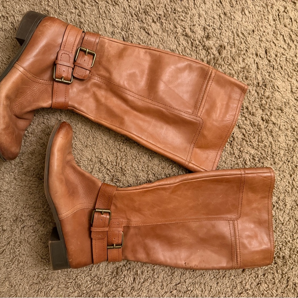 Women's Tan Leather Boots